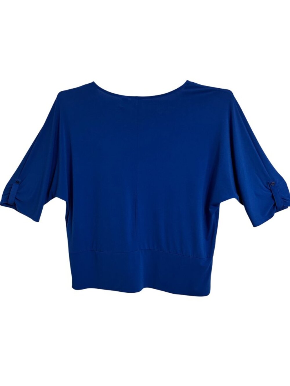Chicos Womens Blue 3/4 Sleeve Button Detail Top Size 4 (XL) Minimalist Academia - Picture 3 of 9